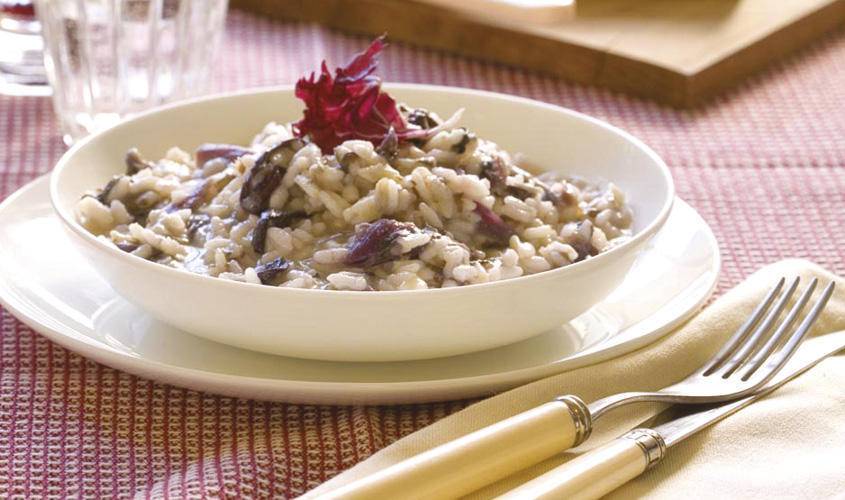 Risotto radicchio rosso e asiago dop