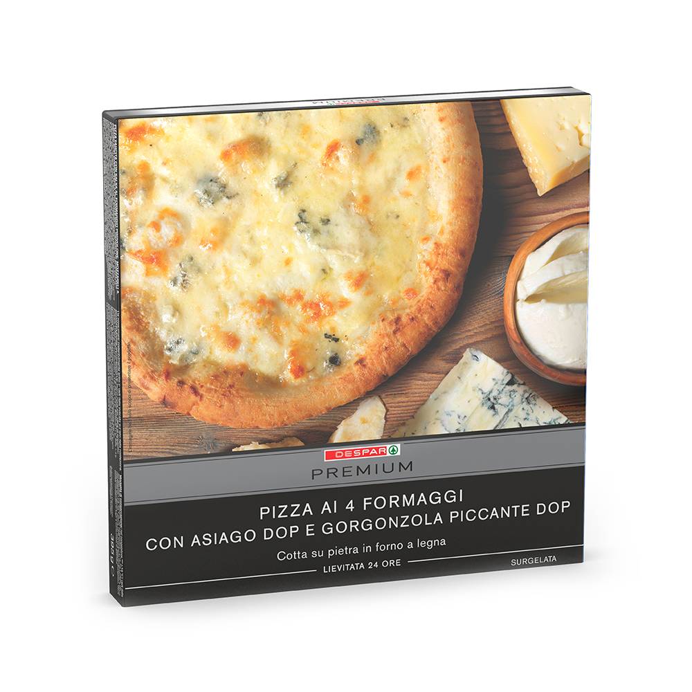 pizza ai 4 formaggi con asiago dop e gorgonzola piccante dop DESPAR