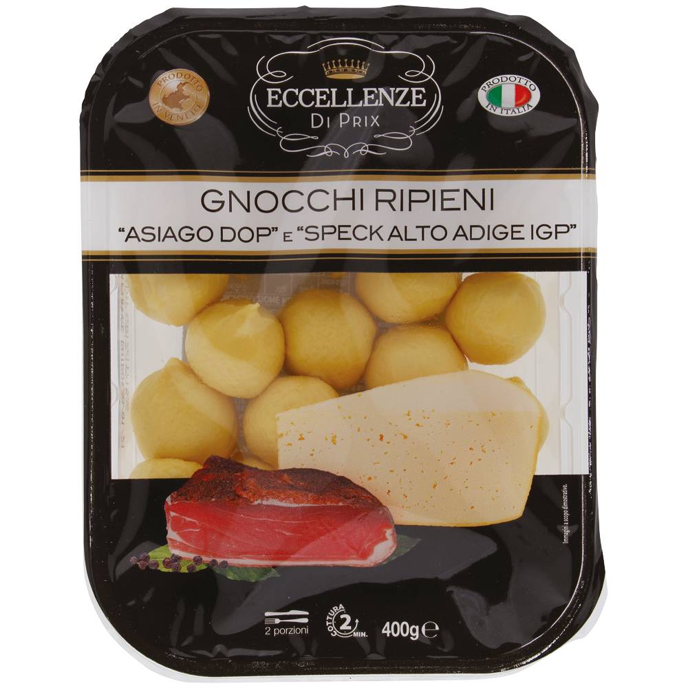 gnocchi ripieni asiago dop e speck alto adige igp