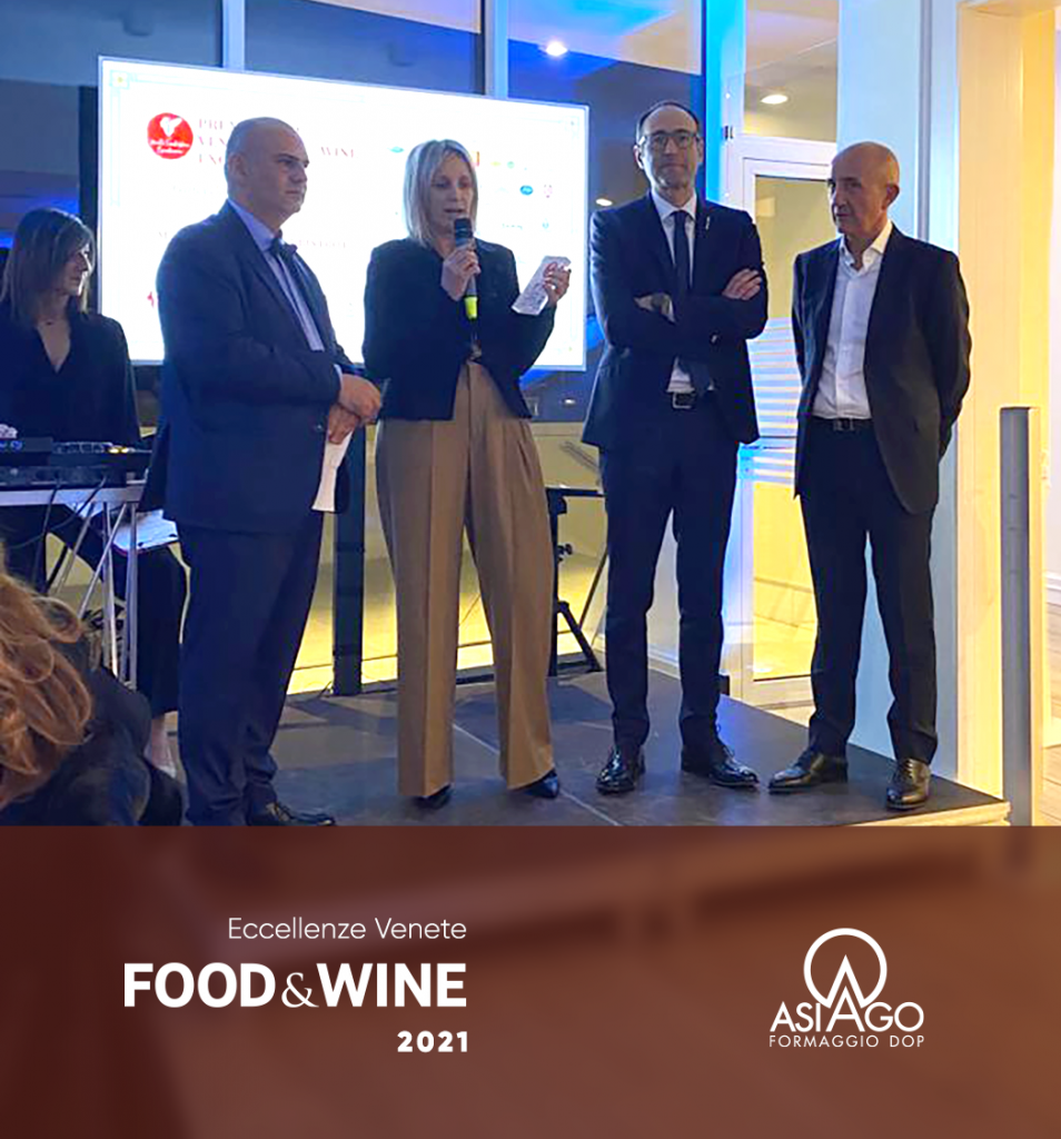 Asiago dop riceve il premio ‘eccellenze venete food 2021”